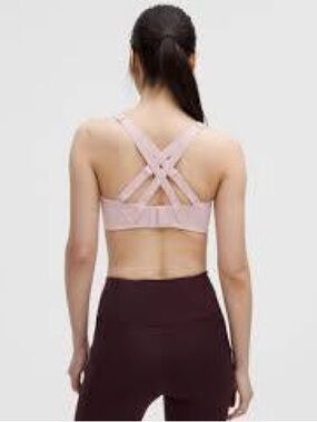 Lululemon Women's Size 36C Dew Pink Energy Bra *High Support EUC